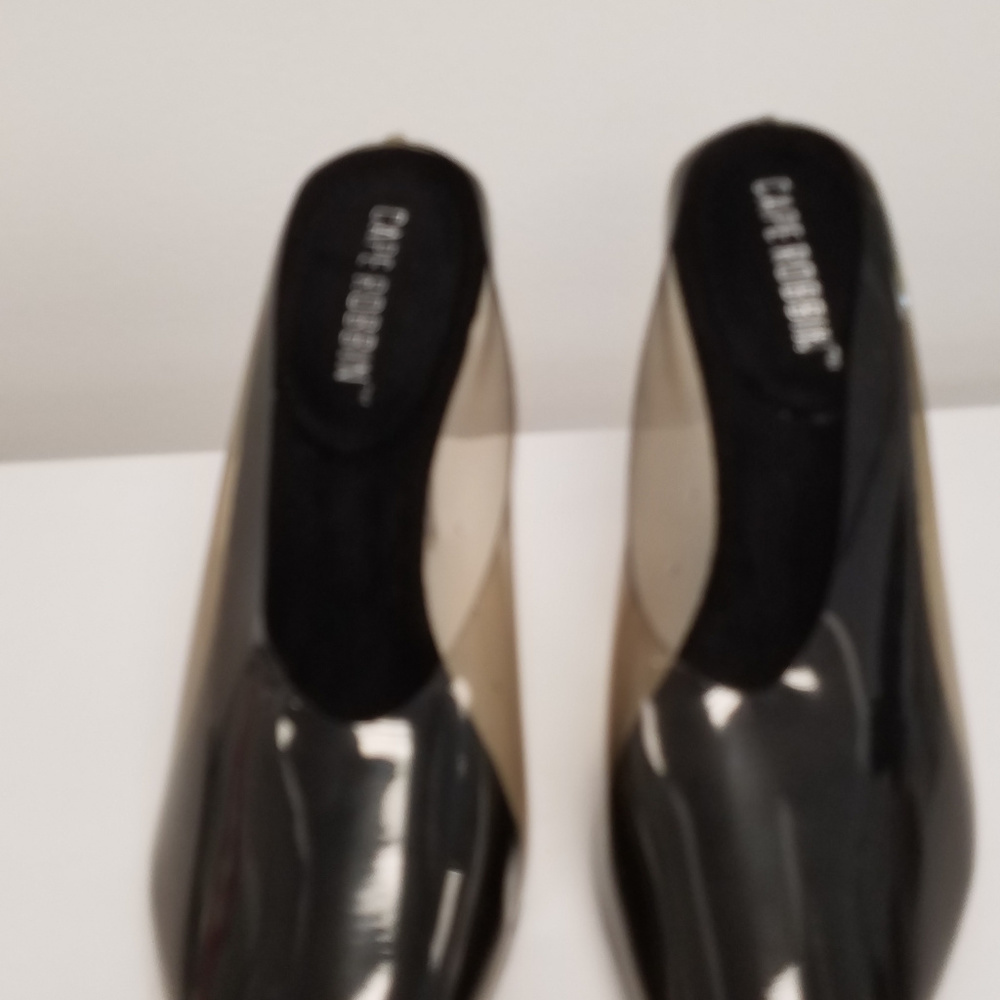 Cape Robbin Cinderella Black Mule Lucite Mule - Picture 7 of 7